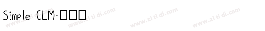 Simple CLM字体转换